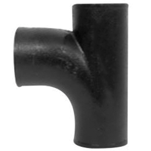 Tyler Pipe 007616 Cast Iron No-Hub Sanitary Tee, 4 in x 4 in x 2 in